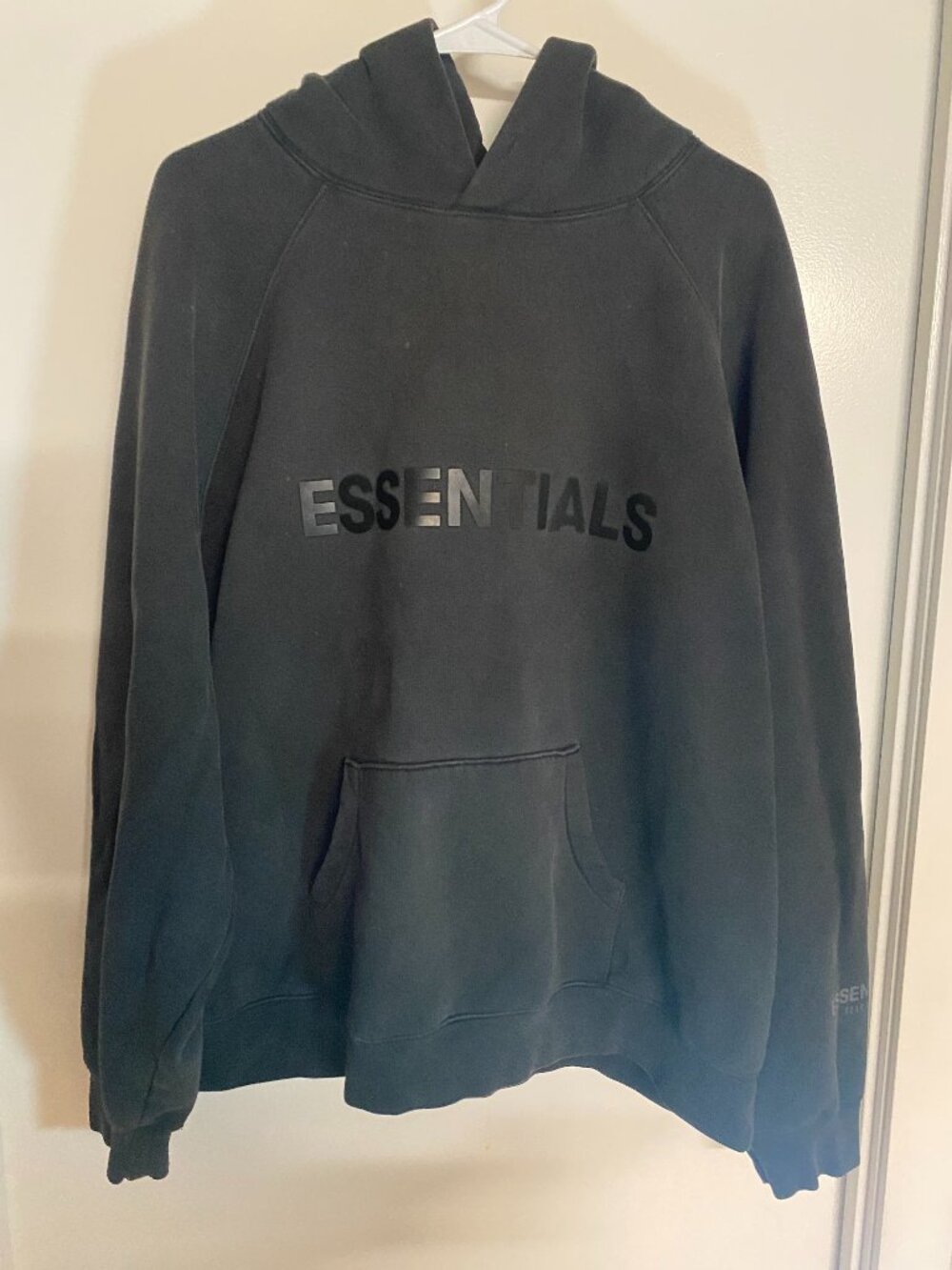 Fear of God Essentials Black Pullover Hoodie Oversized Unisex